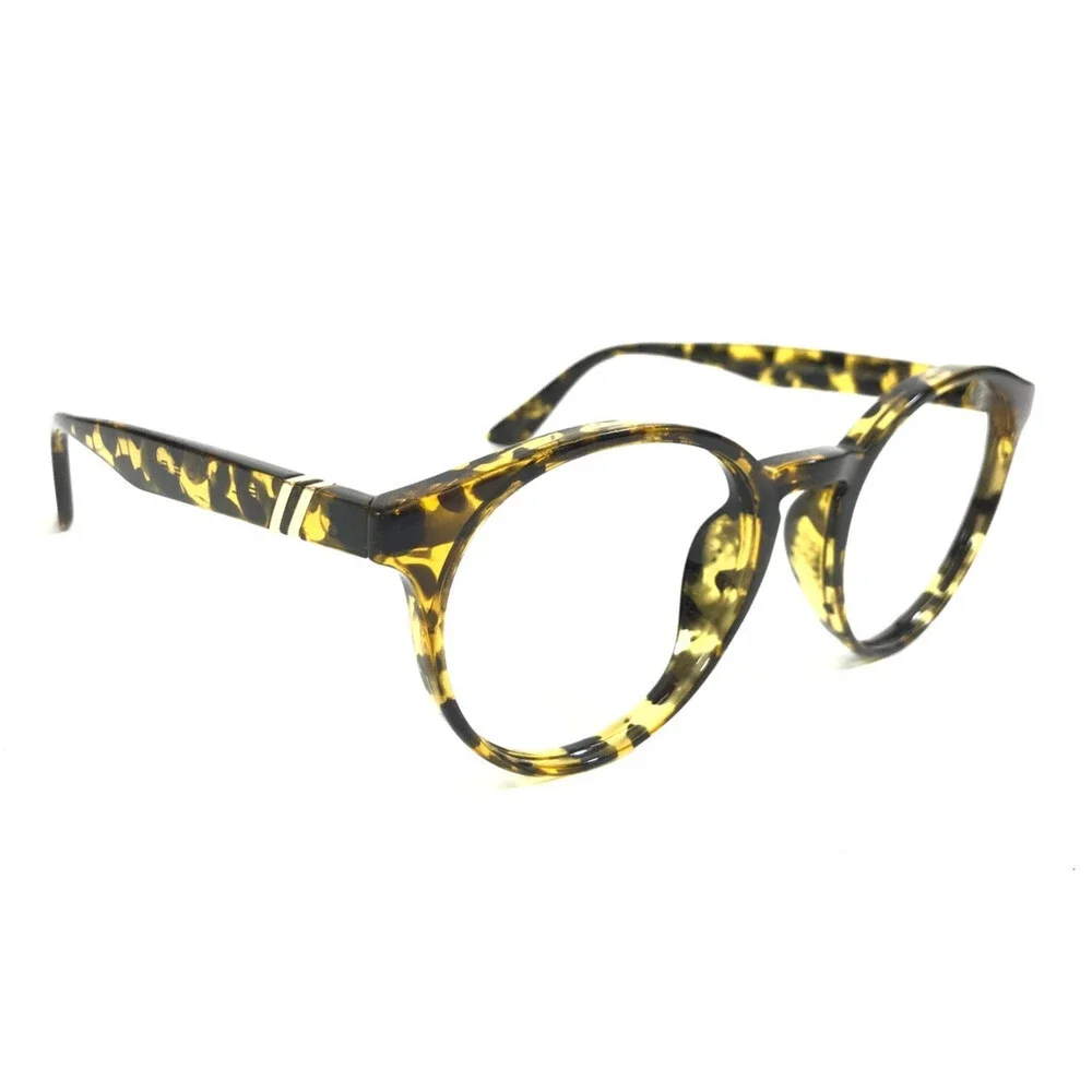 Blenders Eyeglasses Frames SLIM TIGER Yellow Tortoise Round Full Rim 50-23-145